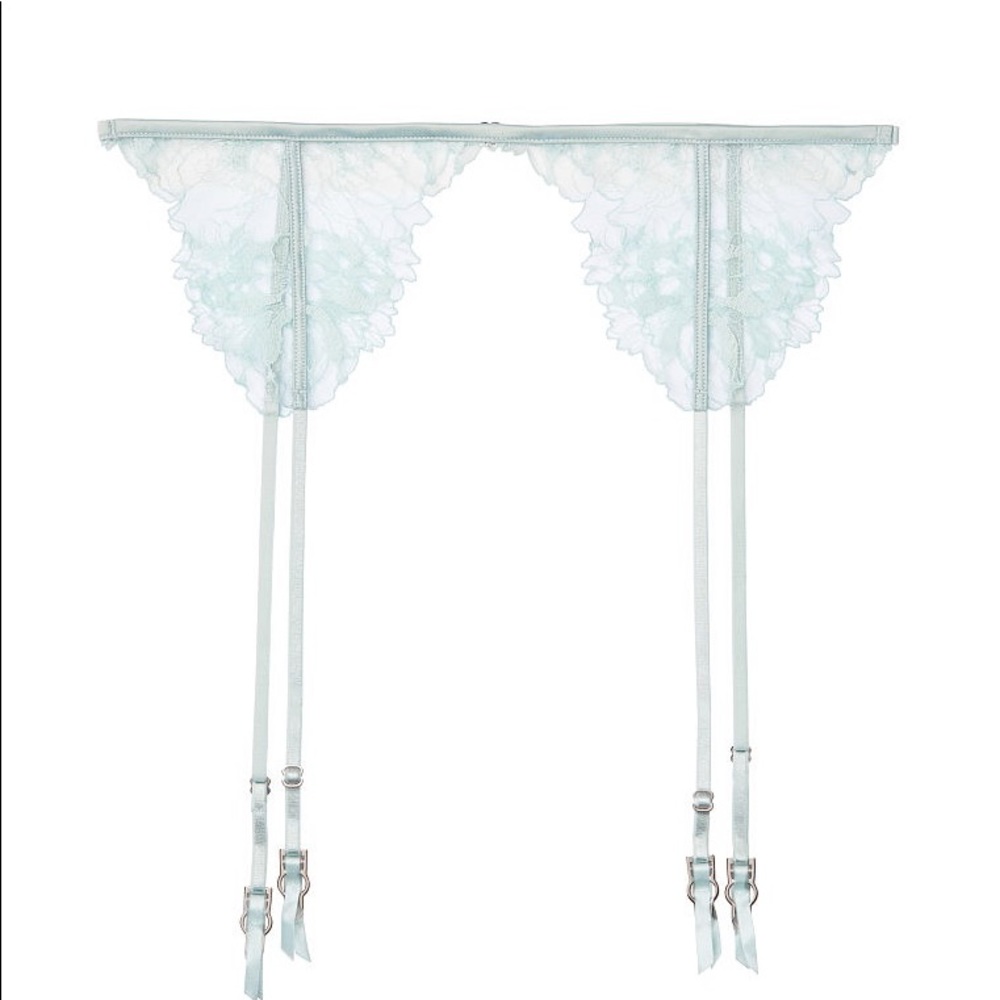 NWT VIctoria’s Secret Luxe Floral Lace Garter Belt - Picture 3 of 3